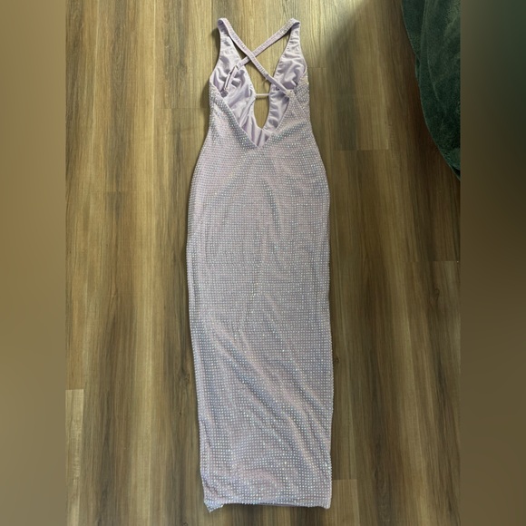 Oh Polly palmira dress lavender maxi embellished size 4 - Picture 5 of 7
